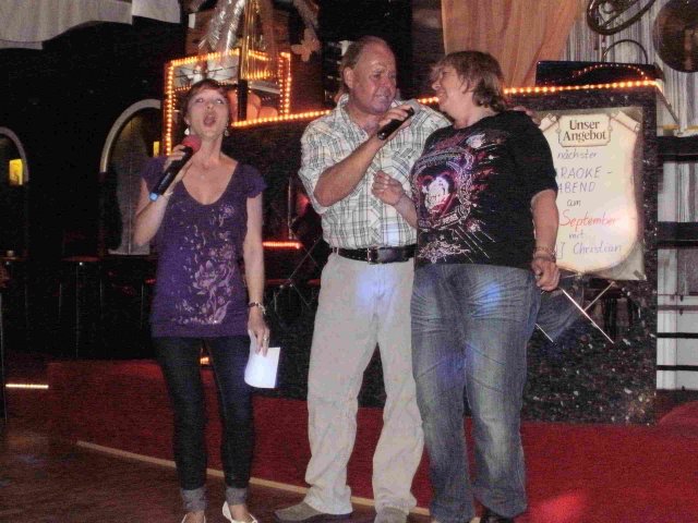 Karaoke im Tanzcafe Hubertus